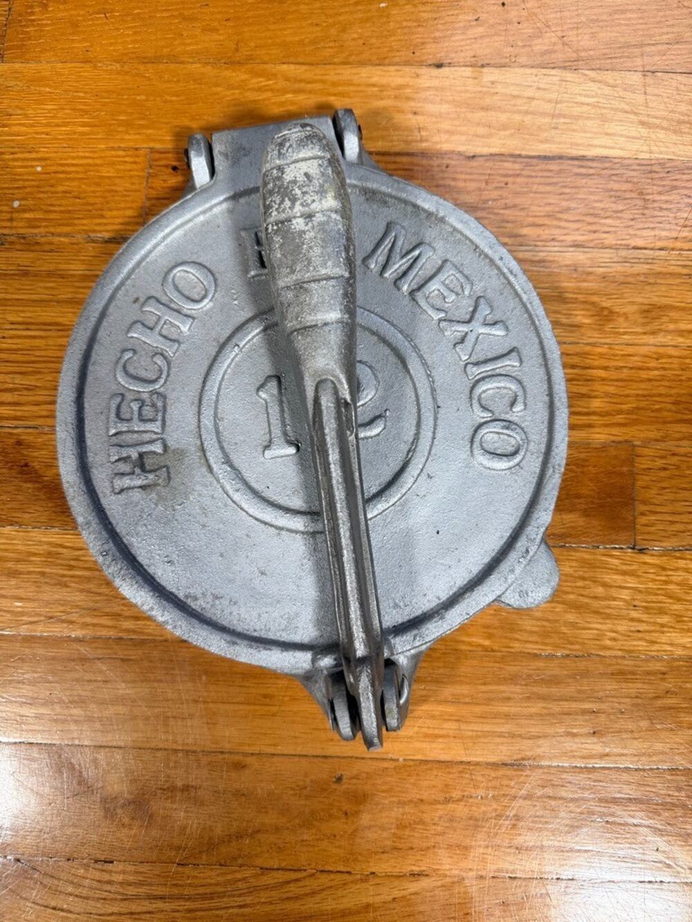 Made in Mexico 8" Aluminum Polished Authentic Mexican Tortilla Press Maker